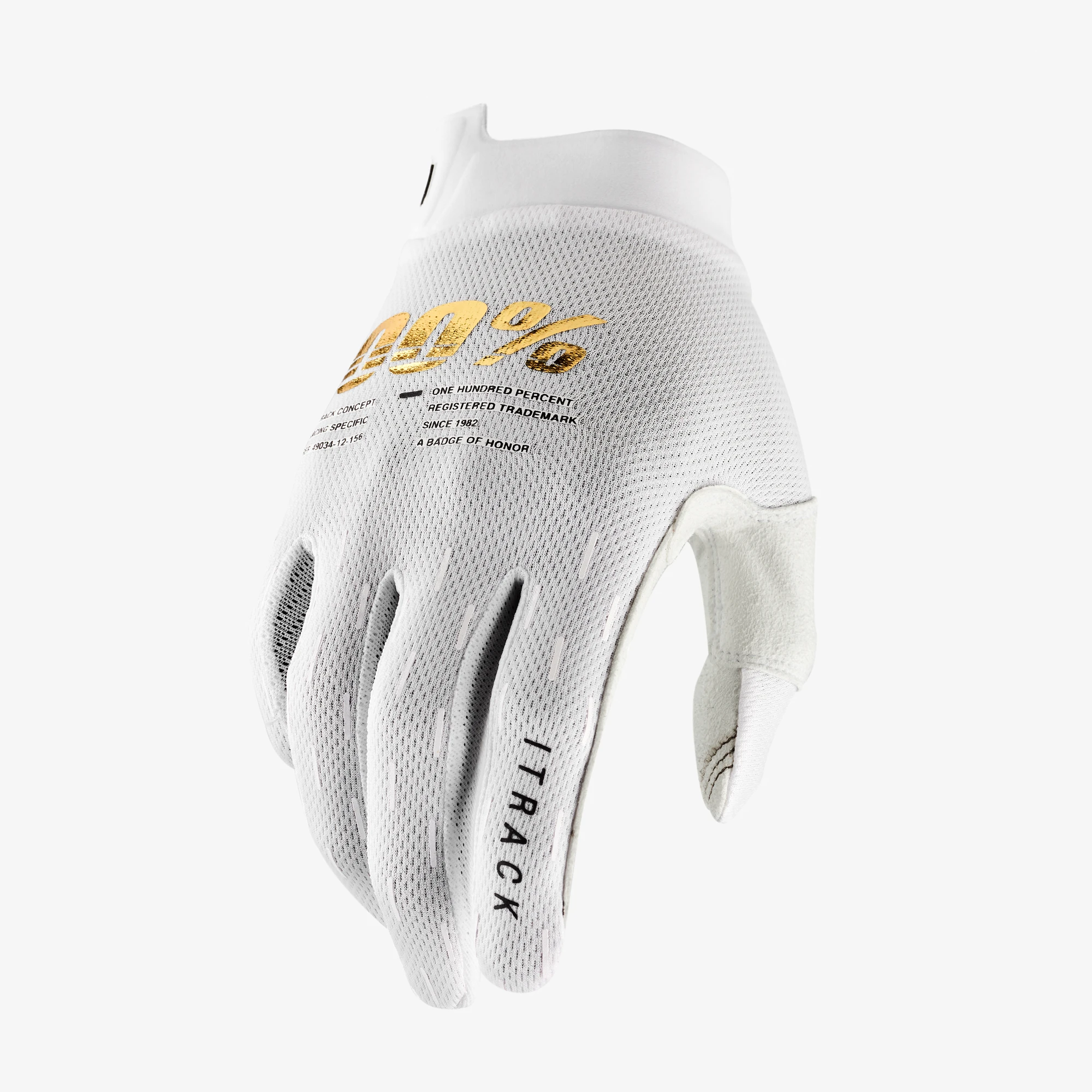 Мотоперчатки 100% ITrack Glove White Мотоперчатки 100% ITrack Glove White