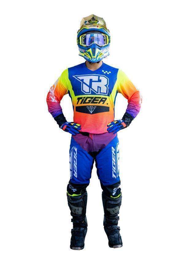 Комплект джерси и мотоштаны RSA 5.5 Красный/синий