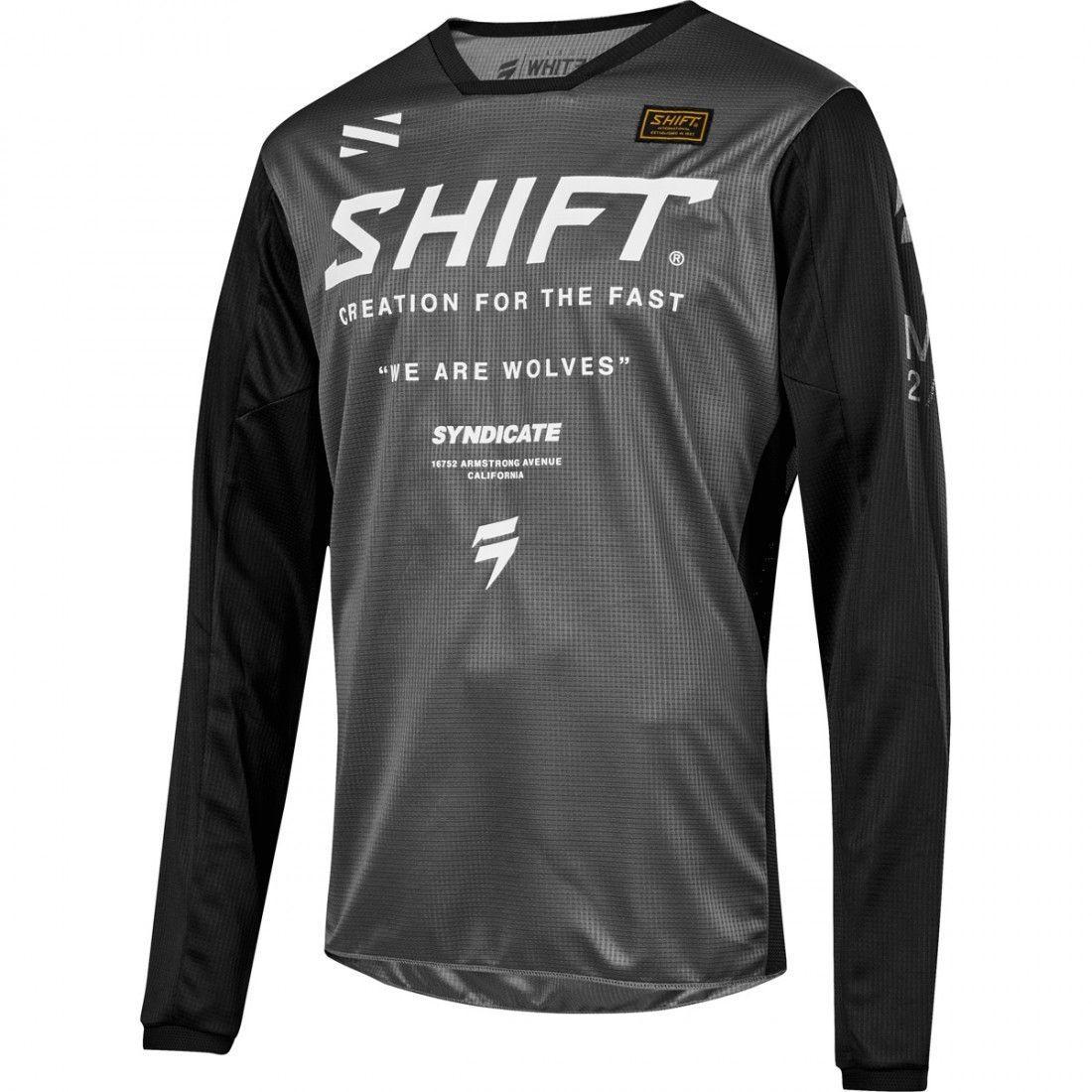 Мотоджерси подростковая Shift White Muse Youth Jersey Smoke